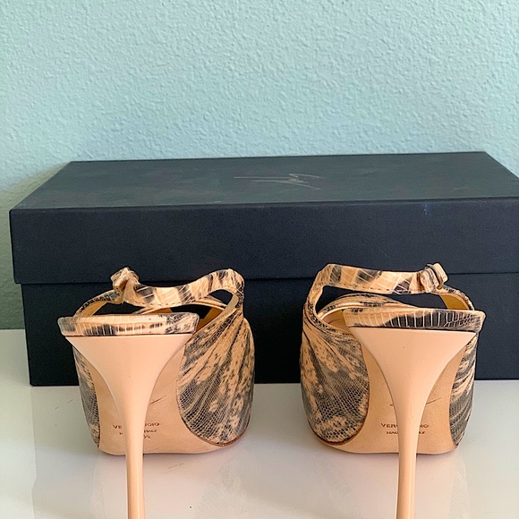 Giuseppe Zanotti Platform Slingbacks 37.5 - Picture 4 of 5